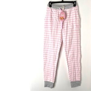 Peter Alexander Pink White Stripe Waffle Knit Sleep Pants NWT